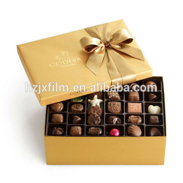 gold color PET laminated Mylar metallized film for chocolate